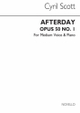 Cyril Scott, Afterday Op50 No.1-medium Voice/Piano (Key-b Flat) Medium Voice and Piano Buch