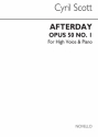 Cyril Scott, Afterday Op50 No.1-high Voice/Piano (Key-c) High Voice and Piano Buch