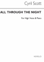 Cyril Scott, All Through The Night (Key-b Flat) High Voice and Piano Buch