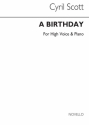 Cyril Scott, A Birthday-high Voice/Piano (Key-d) High Voice and Piano Buch