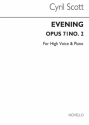 Cyril Scott, Evening Op71 No.2-high Voice/Piano (Key-e Flat) High Voice and Piano Buch