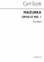 Cyril Scott, Mazurka Op67 No.1 Piano  Buch