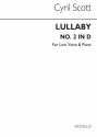 Cyril Scott, Lullaby Op.57 No.2 In Db Low Voice and Piano Buch