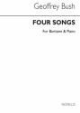 Geoffrey Bush, Four Songs From Herrick's Hesperides Baritone Voice and Piano Buch