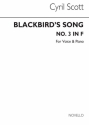 Cyril Scott, Blackbird's Song for Medium Voice and Piano acc. Medium Voice and Piano Buch