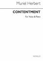 M. Herbert, M Contentment Low Voice And Piano (F Major) Low Voice and Piano Buch