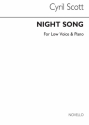 Cyril Scott, Night Song-low Voice/Piano (Key-d Flat) Low Voice and Piano Buch