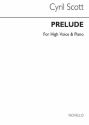 Cyril Scott, Prelude Op57 No.1-high Voice/Piano (Key-d) High Voice and Piano Buch