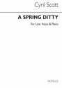 Cyril Scott, A Spring Ditty Op72 No.1-low Voice/Piano (Key-d) Low Voice and Piano Buch