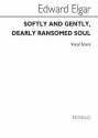 Edward Elgar, Softly And Gently Dearly Ransomed Soul Piano SATB Organ Accompaniment Chorpartitur