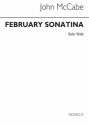 John McCabe, February Sonatina For Solo Viola Viola Buch