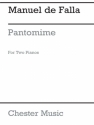 De Falla: Pantomime For Two Pianos Two Pianos Instrumental Work