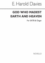 E. Harold Davies, God Who Madest Earth And Heaven SATB and Organ Chorpartitur