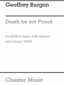 Geoffrey Burgon: Death Be Not Proud (Trumpet Part) SATB, Organ Accompaniment, Trumpet Part