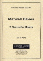 Peter Maxwell Davies, Two Gesualdo Motets Blechblserquintett Stimmen-Set