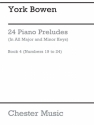 Bowen 24 Preludes Pf Bk 4 Piano