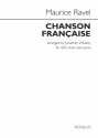 Maurice Ravel, Chanson Franaise SATB and Piano Chorpartitur