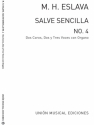 Salve Sencilla Organ Accompaniment Partitur