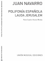 Navarro: Lauda Jerusalem Salmo for 4 V.M Vocal Buch