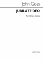 John Goss, Jubilate Deo In A Unison Unison Voices Chorpartitur