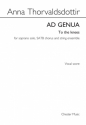 Ad Genua (To The Knees) for soprano, mixed choir, string ensemble vocal score