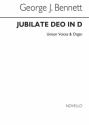 George J. Bennett, Jubilate Deo Organ Unison Voice Organ Accompaniment Chorpartitur