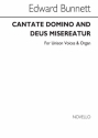 Edward Bunnett, Cantate Domino And Deus Misereatur In E SATB and Organ Chorpartitur