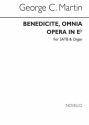 George C. Martin, Benedicite Omnia Opera In E Flat SATB and Organ Chorpartitur