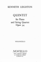 Kenneth Leighton, Piano Quintet Op.34 String Quartet and Piano Buch