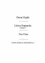 Oscar Espla, Lirica Espanola Vol.5 For Piano Klavier Buch