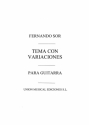 Tema Con Variaciones (R Sainz De La Maza) Guitar Gitarre Buch