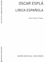 Oscar Espla, Lirica Espanola, Cuaderno III Volume 3 SATB Partitur