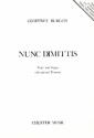 Nunc Dimittis for voice and organ (trumpet ad lib) score and trumpet part