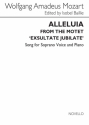 Alleluia from the Motet Exsultate Jubilate for soprano voice and piano