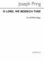 Joseph Pring, O Lord We Beseech Thee SATB and Organ Chorpartitur