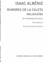 Isaac Albniz, Albeniz Malaguena From Rumores De La Caleta Gitarre Buch