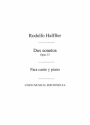 Rodolfo Halffter, Rodolfo Halffter: Dos Sonetos Op.15 (Voice/Piano) Vocal and Piano Klavierauszug