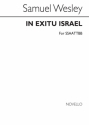 Samuel Wesley, In Exitu Israel SATB Chorpartitur