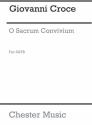 Giovanni Croce: O Sacrum Convivium SATB Vocal Score