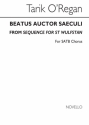 Tarik O'Regan, Beatus Auctor Saeculi SATB Chorpartitur