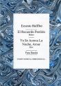 Ernesto Halffter, El Recuerdo Perdido / Ya Se Acerca La Noche, Amor Vocal, Treble Clef Instruments, Double Bass, Drums and Piano Stimmen-Set