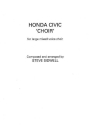 Steve Sidwell: Honda Civic 'Choir' (Mixed Choir) SATB Vocal Score