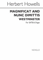 Herbert Howells, Magnificat And Nunc Dimittis SATB and Organ Buch