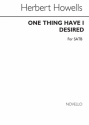 Herbert Howells, One Thing Have I Desired SATB Chorpartitur