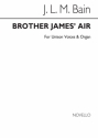 J.L.M. Bain, Brother James' Air (The Lord's My Shepherd) Unison Voice Organ Accompaniment Chorpartitur