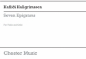 Haflidi Hallgrimsson: Seven Epigrams Violin, Cello Score