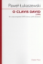 Pawel Lukaszewski: O Clavis David (SATB) SATB Vocal Score