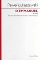 Pawel Lukaszewski: O Emmanuel (SATB) SATB Vocal Score