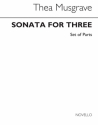 Sonata For Three  for flute, violin and guitar set of parts