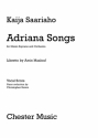 Kaija Saariaho: Adriana Songs (Full Score) Orchestra Score